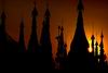 Shwedangon Pagoda: Tramonto